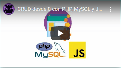 Curso CRUD con PHP, MySQL y JS en el Modelo MVC  -  (2023 - marzo)