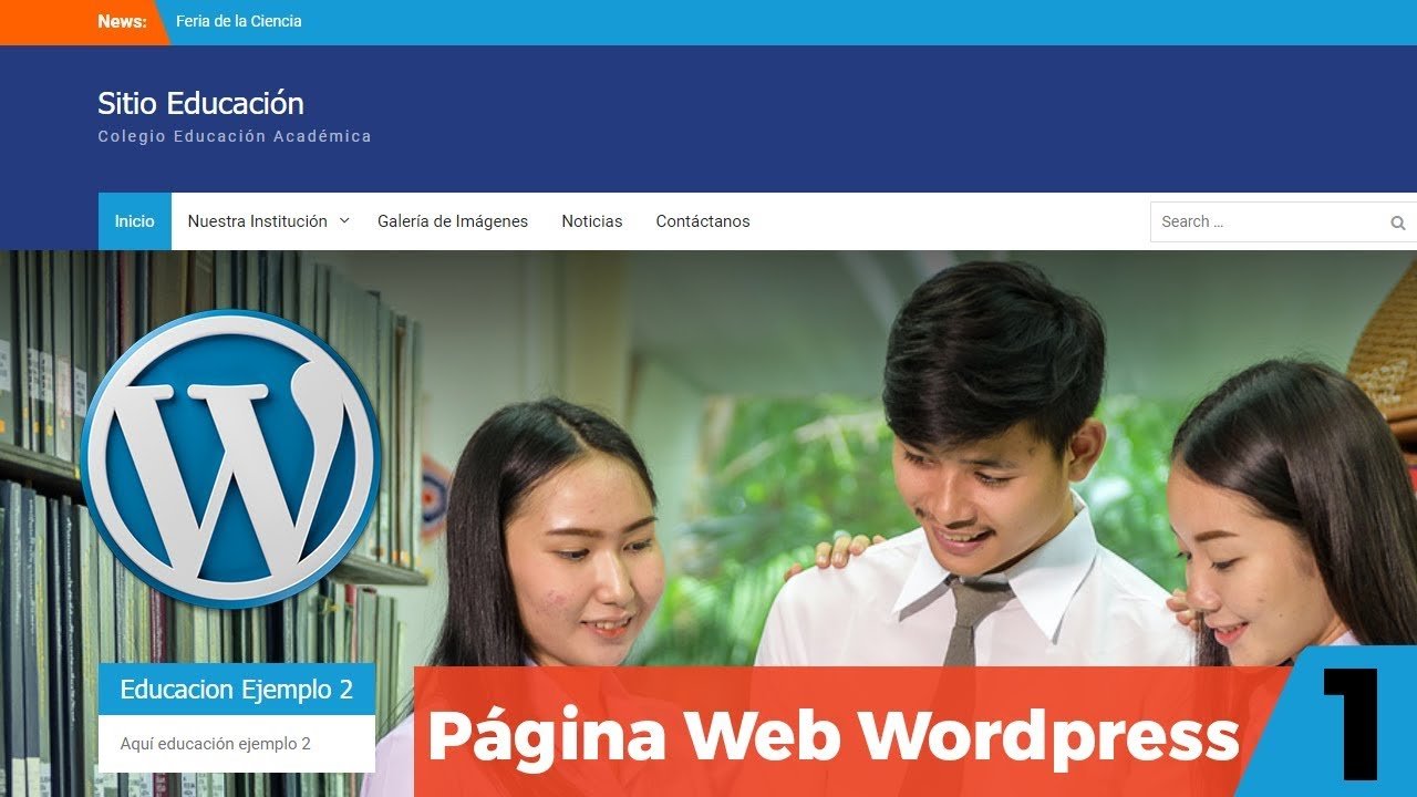 videotutorial tu primera web con wordpress