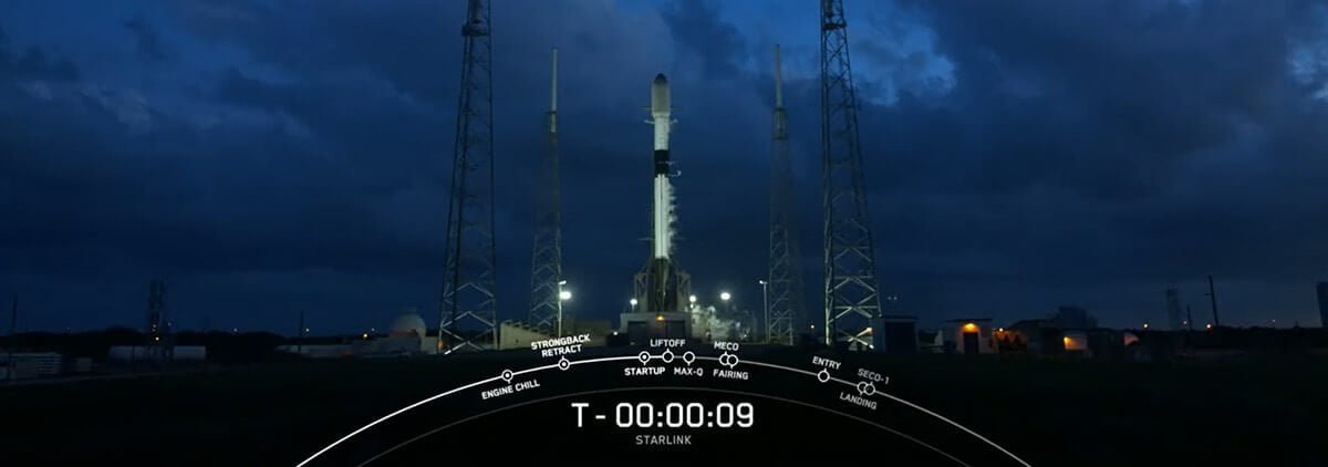 SpaceX lanzó otros 20 satélites Starlink